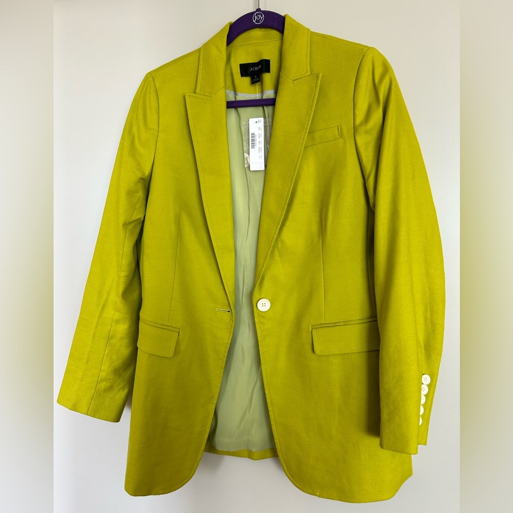 NWT J Crew blazer, gorgeous line color size 8
